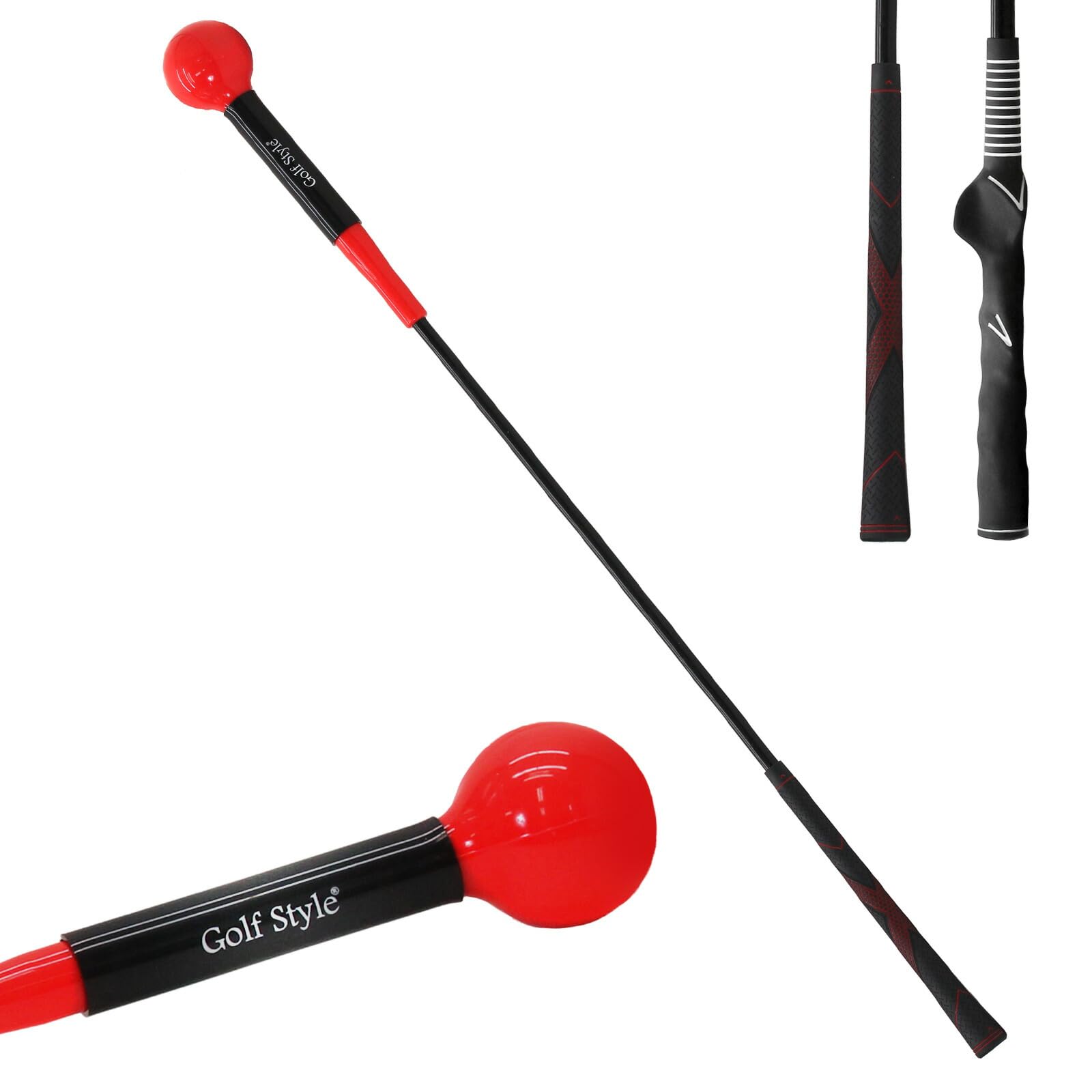 GolfStyle Оборудование для тренировки гольфа Тренажер для свинга Оборудование для тренировки гольфа Практика свинга Практика свинга Принадлежности для тренировки гольфа Расстояние для тренировки свинга красный