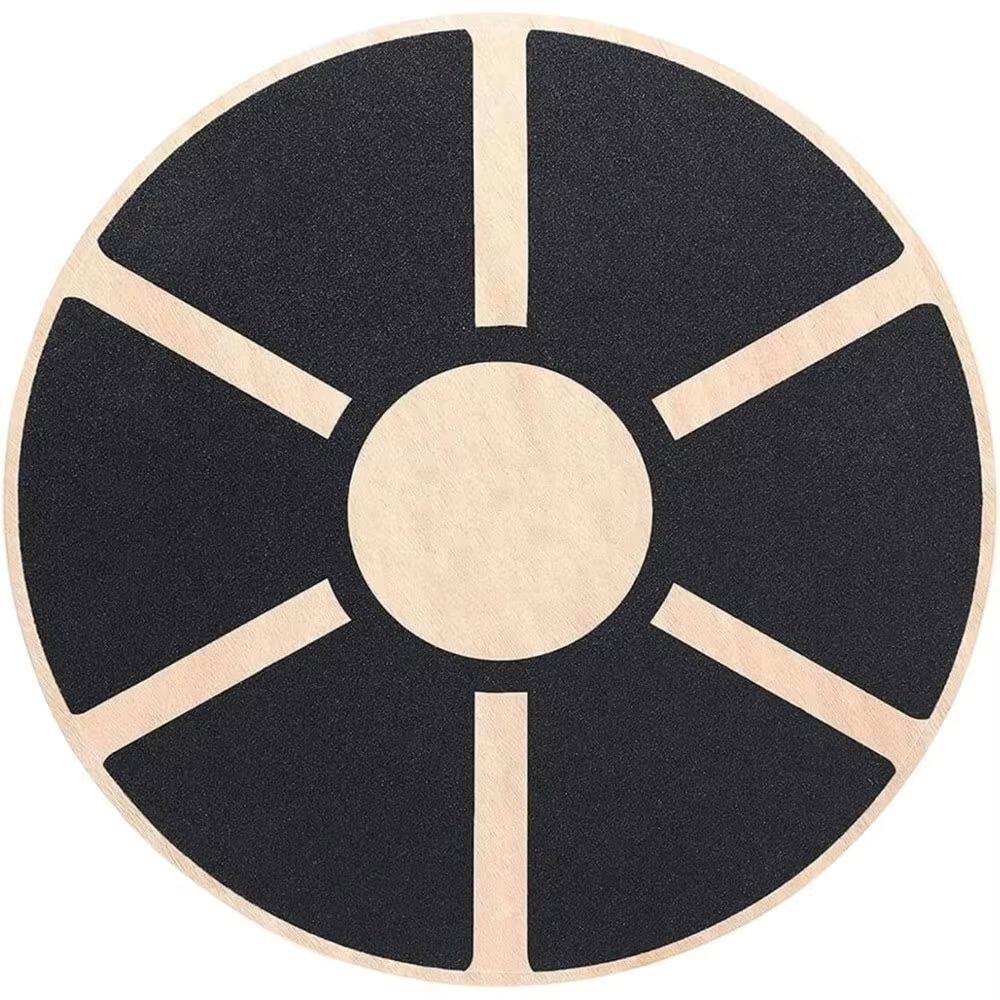 Деревянная круглая балансировочная доска для тренировки баланса, доска для тренировки силы корпуса, доска для тренировки корпуса, тренажерный зал чёрный